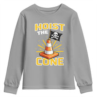 Hoist The Cone Jolly Roger Victory Youth Sweatshirt Pirate Skull Baseball Sports Fan IYKYK Meme