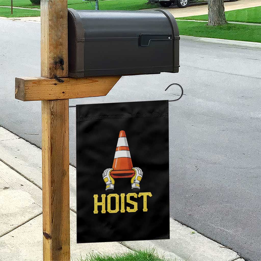 Funny Hoist The Cone Trophy Garden Flag IYKYK Meme Sports Fan Victory Celebration