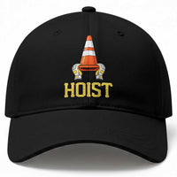 Funny Hoist The Cone Trophy Baseball Cap IYKYK Meme Sports Fan Victory Celebration
