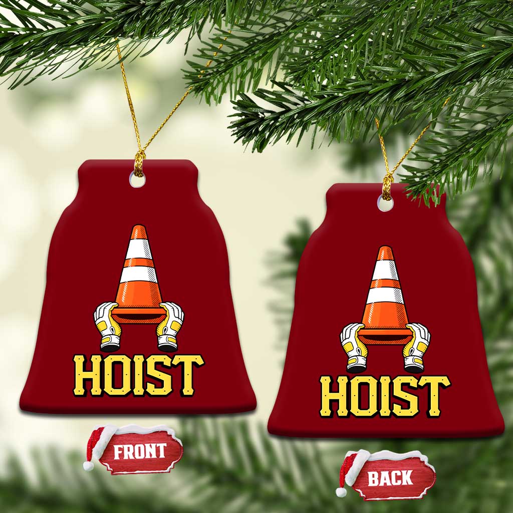 Funny Hoist The Cone Trophy Ceramic Ornament IYKYK Meme Sports Fan Victory Celebration