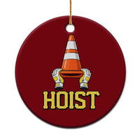 Funny Hoist The Cone Trophy Ceramic Ornament IYKYK Meme Sports Fan Victory Celebration