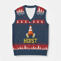 Funny Hoist The Cone Trophy V-Neck Knit Sweater Vest IYKYK Meme Sports Fan Victory Celebration