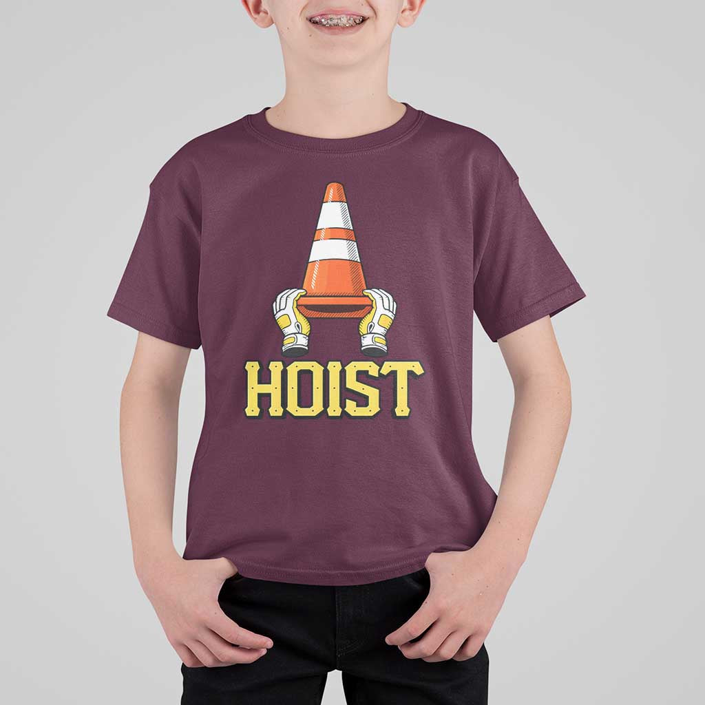 Funny Hoist The Cone Trophy T Shirt For Kid IYKYK Meme Sports Fan Victory Celebration