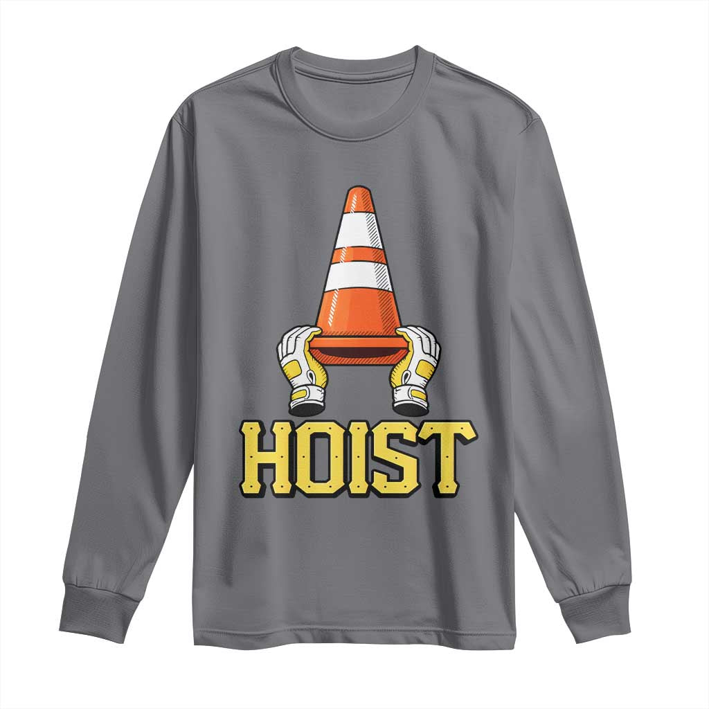 Funny Hoist The Cone Trophy Long Sleeve Shirt IYKYK Meme Sports Fan Victory Celebration