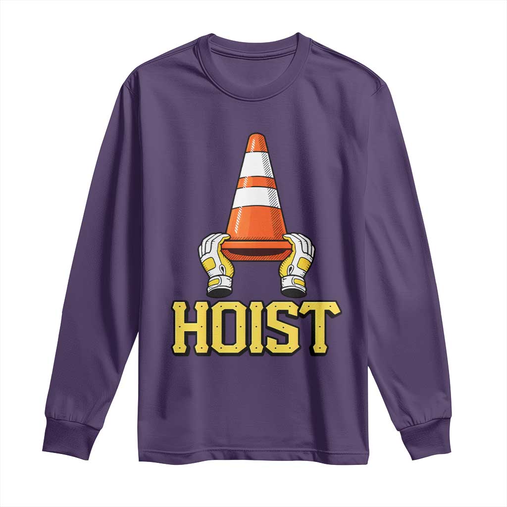 Funny Hoist The Cone Trophy Long Sleeve Shirt IYKYK Meme Sports Fan Victory Celebration