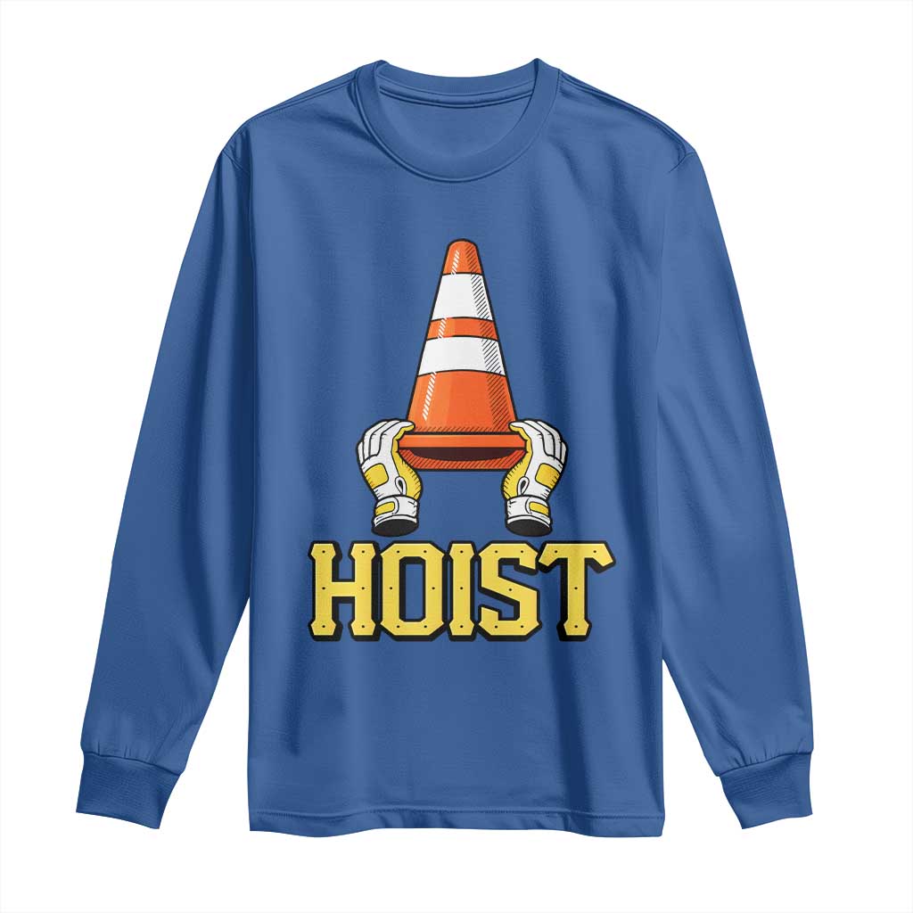 Funny Hoist The Cone Trophy Long Sleeve Shirt IYKYK Meme Sports Fan Victory Celebration