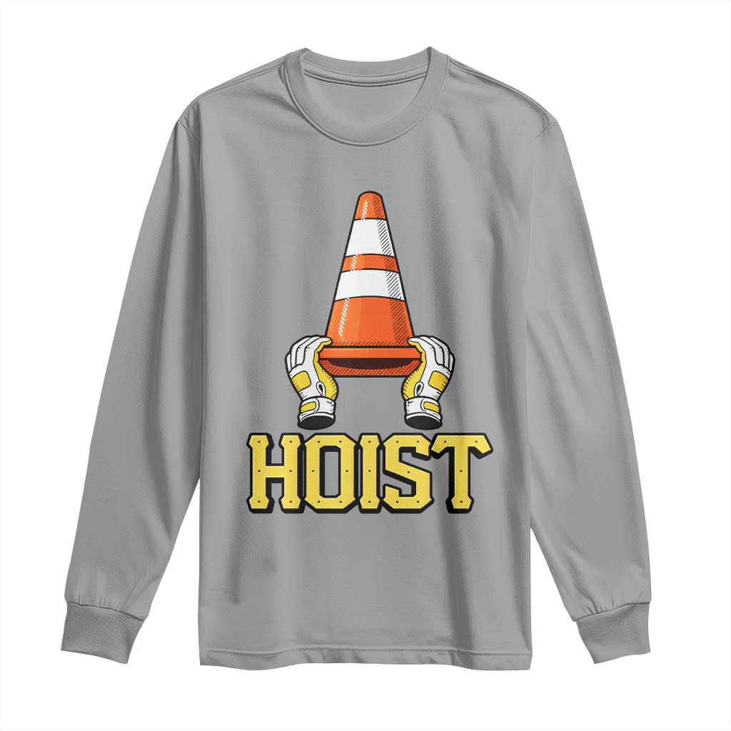 Funny Hoist The Cone Trophy Long Sleeve Shirt IYKYK Meme Sports Fan Victory Celebration