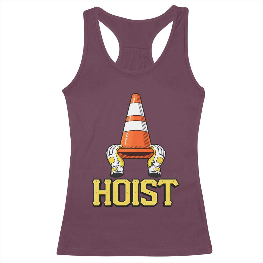 Funny Hoist The Cone Trophy Racerback Tank Top IYKYK Meme Sports Fan Victory Celebration