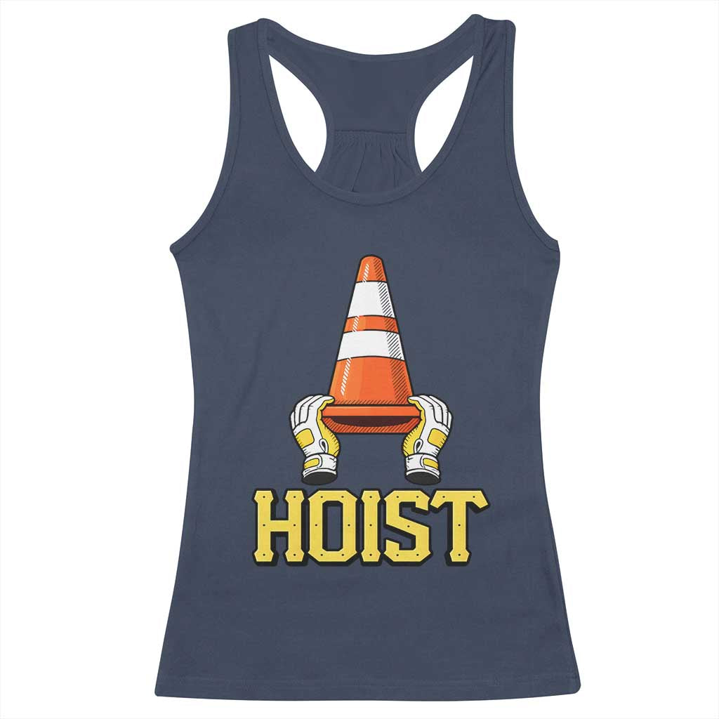 Funny Hoist The Cone Trophy Racerback Tank Top IYKYK Meme Sports Fan Victory Celebration