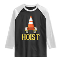Funny Hoist The Cone Trophy Raglan Shirt IYKYK Meme Sports Fan Victory Celebration