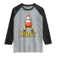 Funny Hoist The Cone Trophy Raglan Shirt IYKYK Meme Sports Fan Victory Celebration