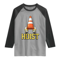 Funny Hoist The Cone Trophy Raglan Shirt IYKYK Meme Sports Fan Victory Celebration
