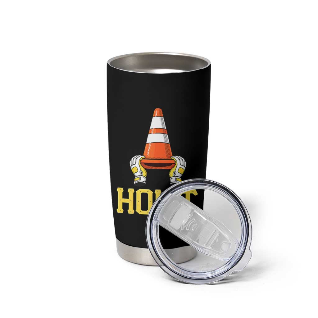 Funny Hoist The Cone Trophy Tumbler Cup IYKYK Meme Sports Fan Victory Celebration