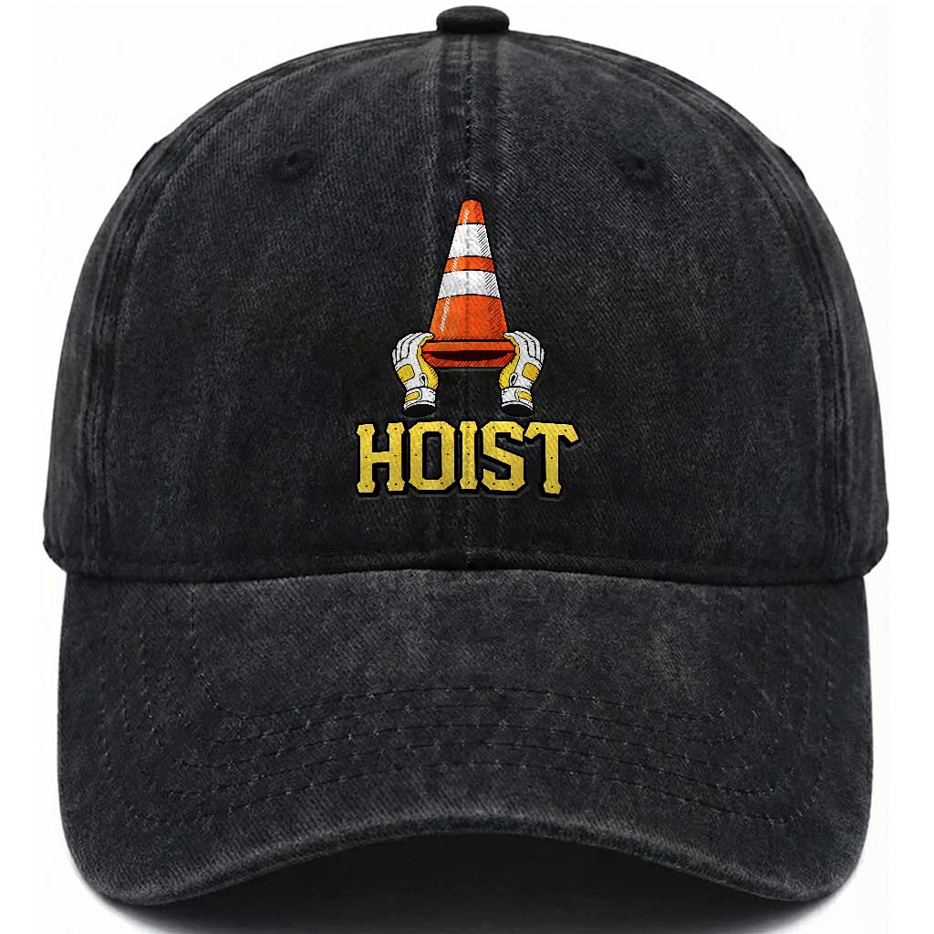 Funny Hoist The Cone Trophy Washed Cotton Baseball Cap IYKYK Meme Sports Fan Victory Celebration