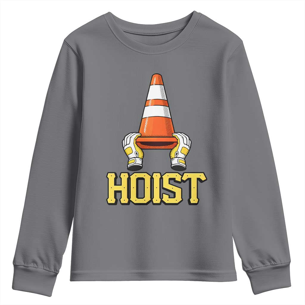 Funny Hoist The Cone Trophy Youth Sweatshirt IYKYK Meme Sports Fan Victory Celebration