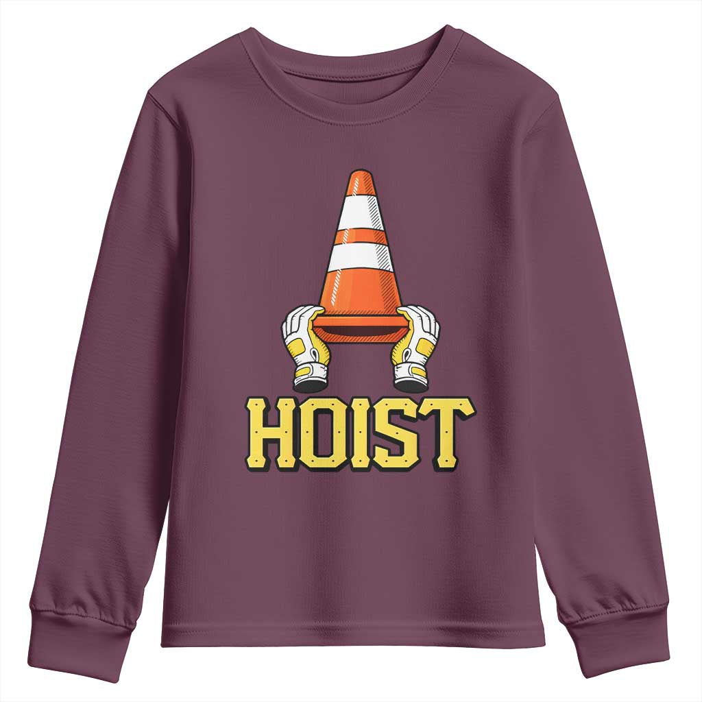 Funny Hoist The Cone Trophy Youth Sweatshirt IYKYK Meme Sports Fan Victory Celebration