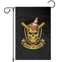 Funny Hoist The Cone Skull Garden Flag IYKYK Meme Gritty Victory Celebration Sports Fan