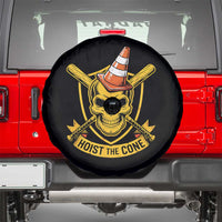 Funny Hoist The Cone Skull Spare Tire Cover IYKYK Meme Gritty Victory Celebration Sports Fan