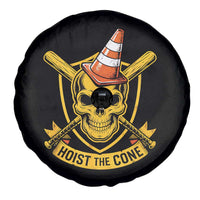 Funny Hoist The Cone Skull Spare Tire Cover IYKYK Meme Gritty Victory Celebration Sports Fan