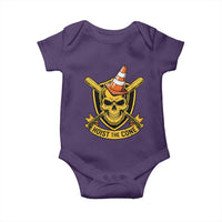 Funny Hoist The Cone Skull Baby Onesie IYKYK Meme Gritty Victory Celebration Sports Fan