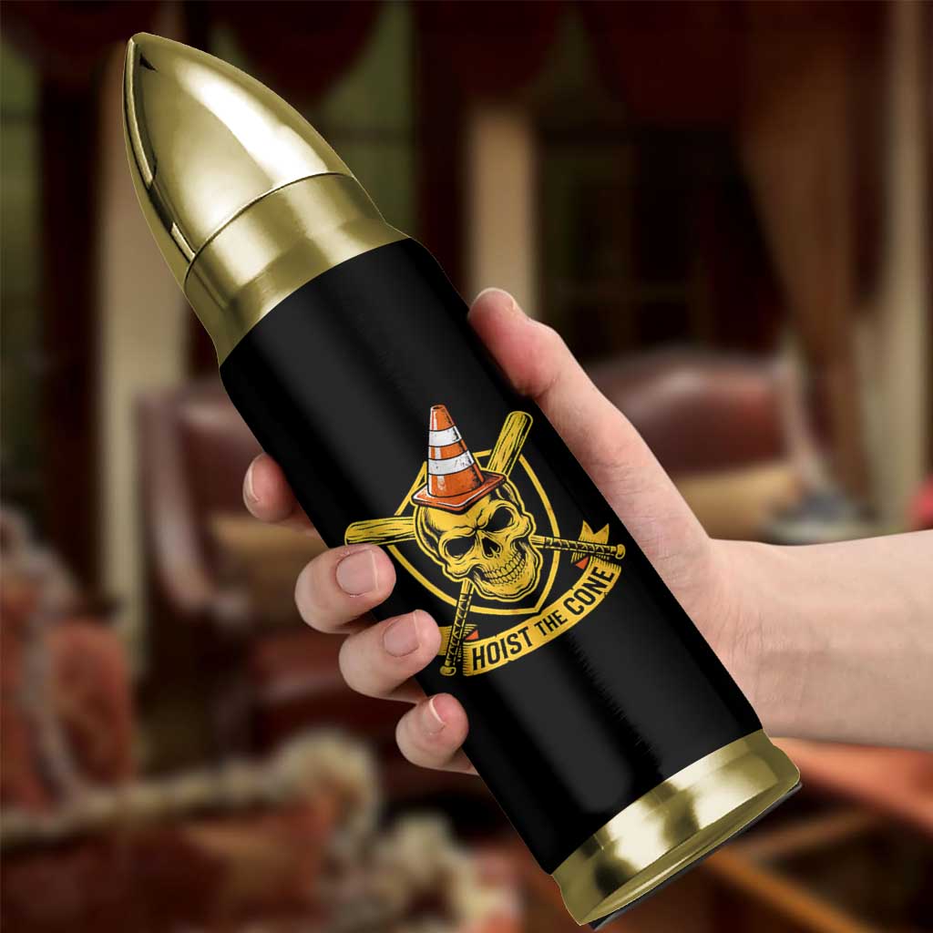Funny Hoist The Cone Skull Bullet Tumbler IYKYK Meme Gritty Victory Celebration Sports Fan