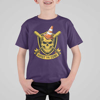 Funny Hoist The Cone Skull T Shirt For Kid IYKYK Meme Gritty Victory Celebration Sports Fan