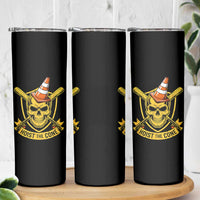 Funny Hoist The Cone Skull Skinny Tumbler IYKYK Meme Gritty Victory Celebration Sports Fan