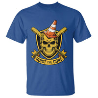 Funny Hoist The Cone Skull T Shirt IYKYK Meme Gritty Victory Celebration Sports Fan