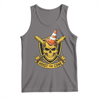 Funny Hoist The Cone Skull Tank Top IYKYK Meme Gritty Victory Celebration Sports Fan