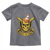 Funny Hoist The Cone Skull Toddler T Shirt IYKYK Meme Gritty Victory Celebration Sports Fan