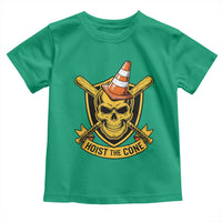Funny Hoist The Cone Skull Toddler T Shirt IYKYK Meme Gritty Victory Celebration Sports Fan