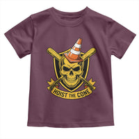 Funny Hoist The Cone Skull Toddler T Shirt IYKYK Meme Gritty Victory Celebration Sports Fan