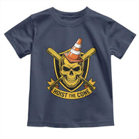 Funny Hoist The Cone Skull Toddler T Shirt IYKYK Meme Gritty Victory Celebration Sports Fan