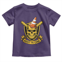 Funny Hoist The Cone Skull Toddler T Shirt IYKYK Meme Gritty Victory Celebration Sports Fan