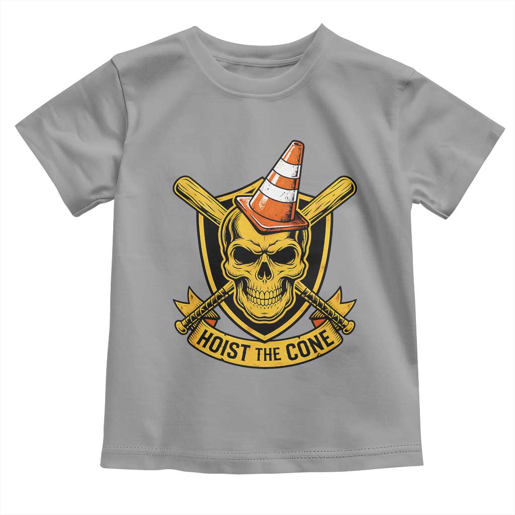 Funny Hoist The Cone Skull Toddler T Shirt IYKYK Meme Gritty Victory Celebration Sports Fan