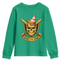 Funny Hoist The Cone Skull Youth Sweatshirt IYKYK Meme Gritty Victory Celebration Sports Fan