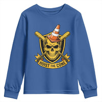 Funny Hoist The Cone Skull Youth Sweatshirt IYKYK Meme Gritty Victory Celebration Sports Fan