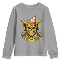 Funny Hoist The Cone Skull Youth Sweatshirt IYKYK Meme Gritty Victory Celebration Sports Fan