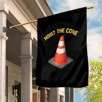 Vintage Hoist The Cone Victory Graphic Garden Flag Funny Baseball Fan Pride Celebration IYKYK Meme