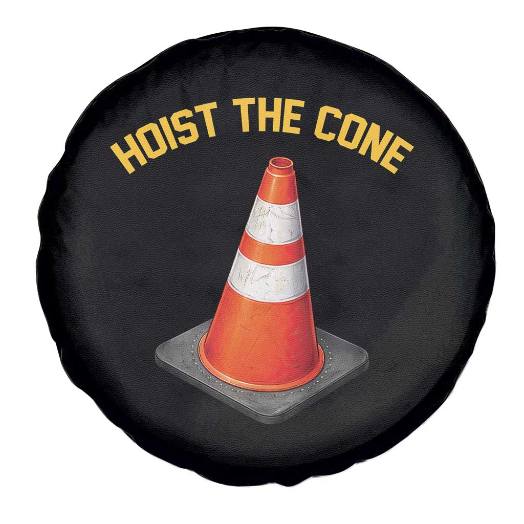 Vintage Hoist The Cone Victory Graphic Spare Tire Cover Funny Baseball Fan Pride Celebration IYKYK Meme