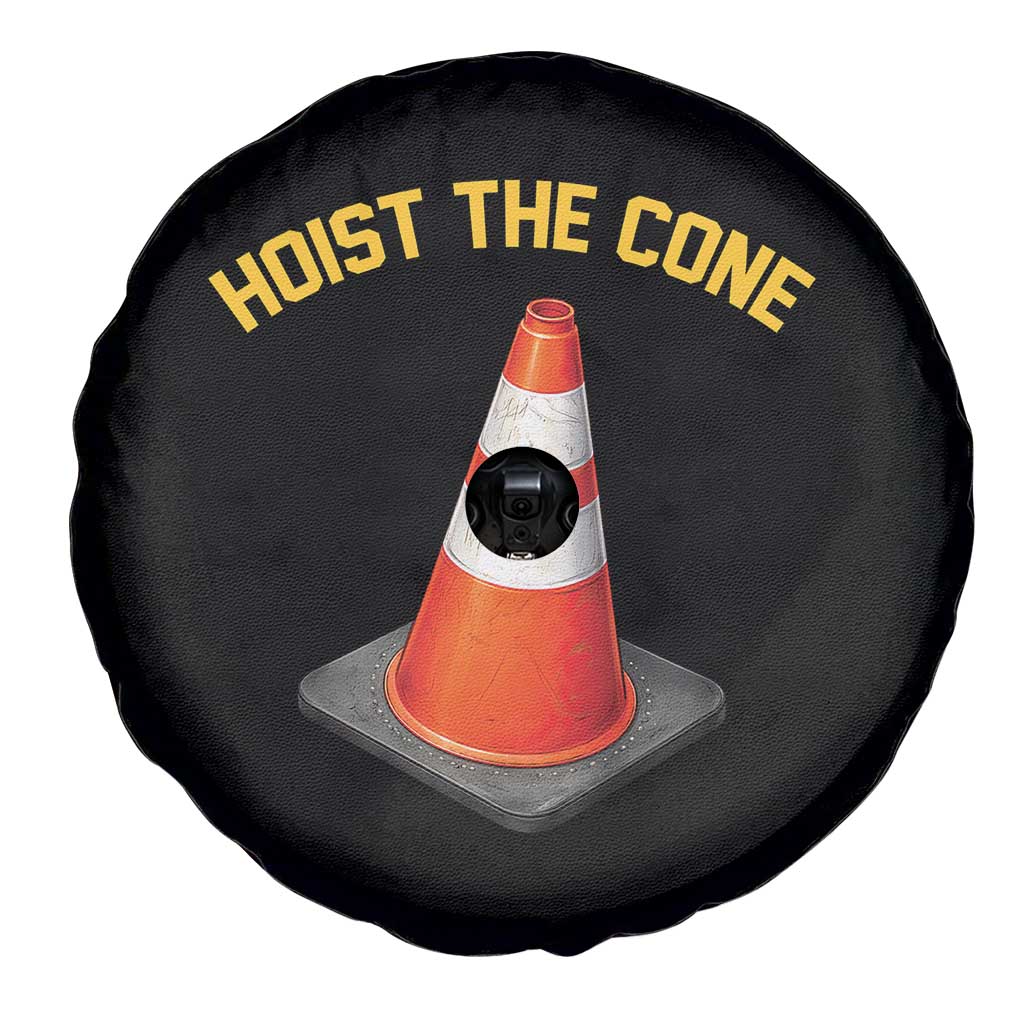 Vintage Hoist The Cone Victory Graphic Spare Tire Cover Funny Baseball Fan Pride Celebration IYKYK Meme