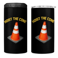 Vintage Hoist The Cone Victory Graphic 4 in 1 Can Cooler Tumbler Funny Baseball Fan Pride Celebration IYKYK Meme