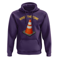 Vintage Hoist The Cone Victory Graphic Hoodie Funny Baseball Fan Pride Celebration IYKYK Meme