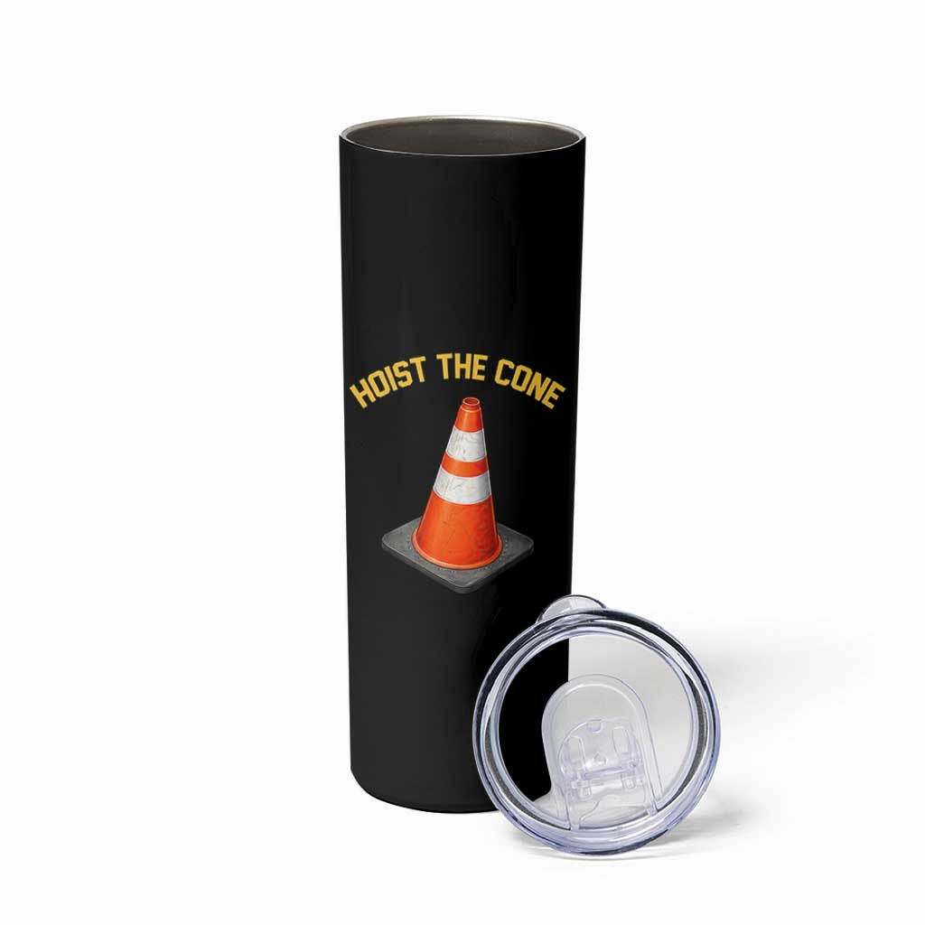 Vintage Hoist The Cone Victory Graphic Skinny Tumbler Funny Baseball Fan Pride Celebration IYKYK Meme