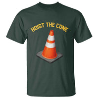 Vintage Hoist The Cone Victory Graphic T Shirt Funny Baseball Fan Pride Celebration IYKYK Meme