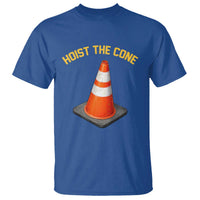 Vintage Hoist The Cone Victory Graphic T Shirt Funny Baseball Fan Pride Celebration IYKYK Meme