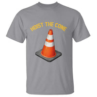Vintage Hoist The Cone Victory Graphic T Shirt Funny Baseball Fan Pride Celebration IYKYK Meme