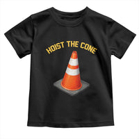 Vintage Hoist The Cone Victory Graphic Toddler T Shirt Funny Baseball Fan Pride Celebration IYKYK Meme