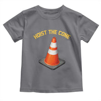 Vintage Hoist The Cone Victory Graphic Toddler T Shirt Funny Baseball Fan Pride Celebration IYKYK Meme