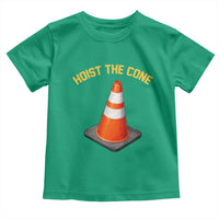 Vintage Hoist The Cone Victory Graphic Toddler T Shirt Funny Baseball Fan Pride Celebration IYKYK Meme